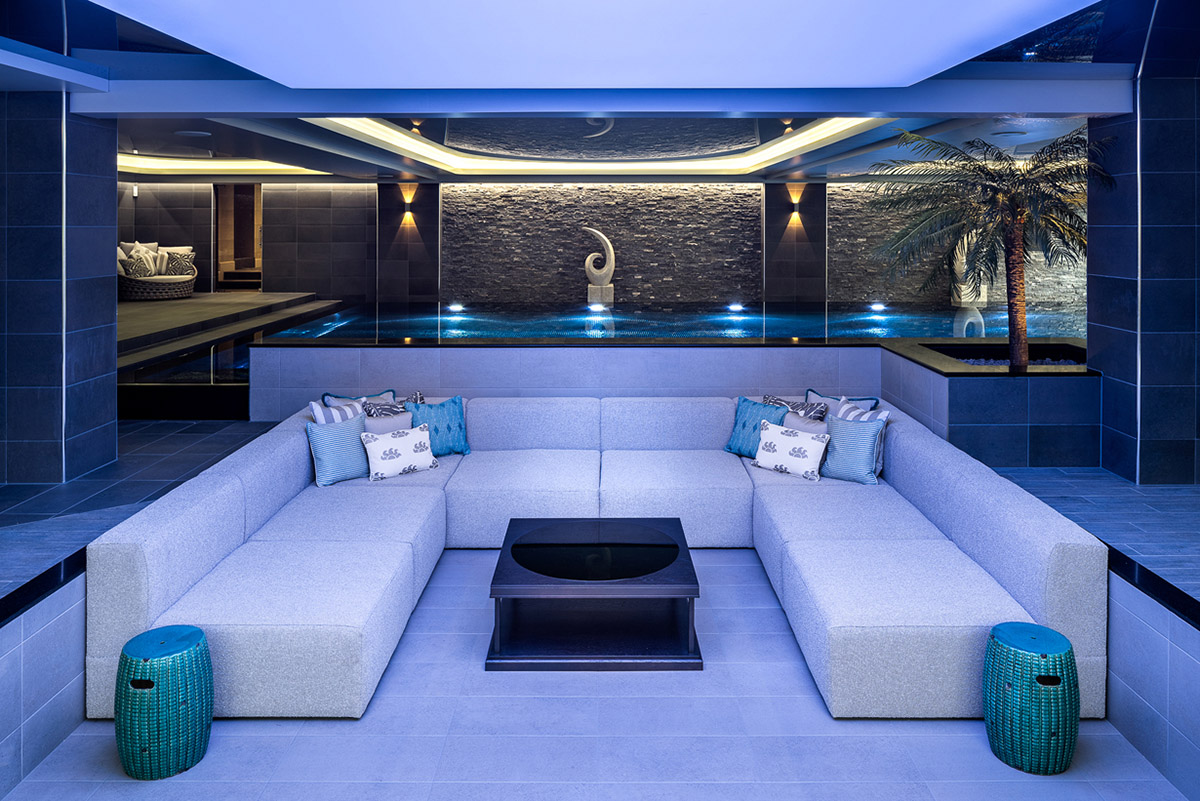 luxury pool room